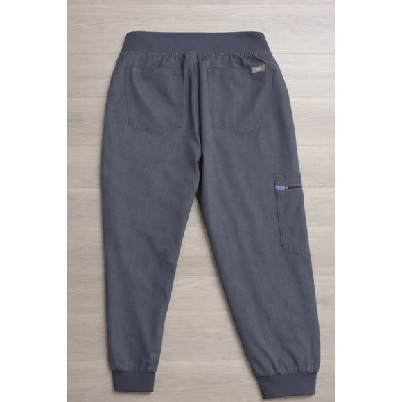 FIGS Scrub Set XXS Petite Graphite Gray Jogger Pants + V-Neck Top - Picture 6 of 9